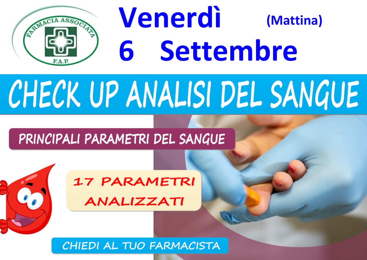 Check up analisi del sangue